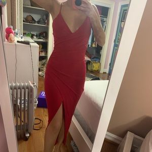 long red dress
